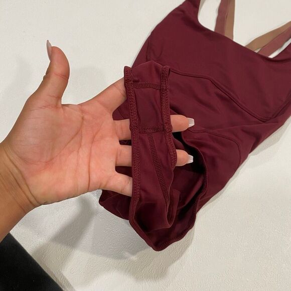 Fabletics Burgundy One Piece Swimsuit Women’s Small - Picture 4 of 6